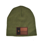 Texas Flag Diagonal Beanie - OSFA - Beanie