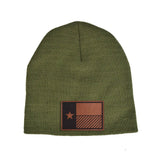 Texas Flag Diagonal Beanie - OSFA - Beanie