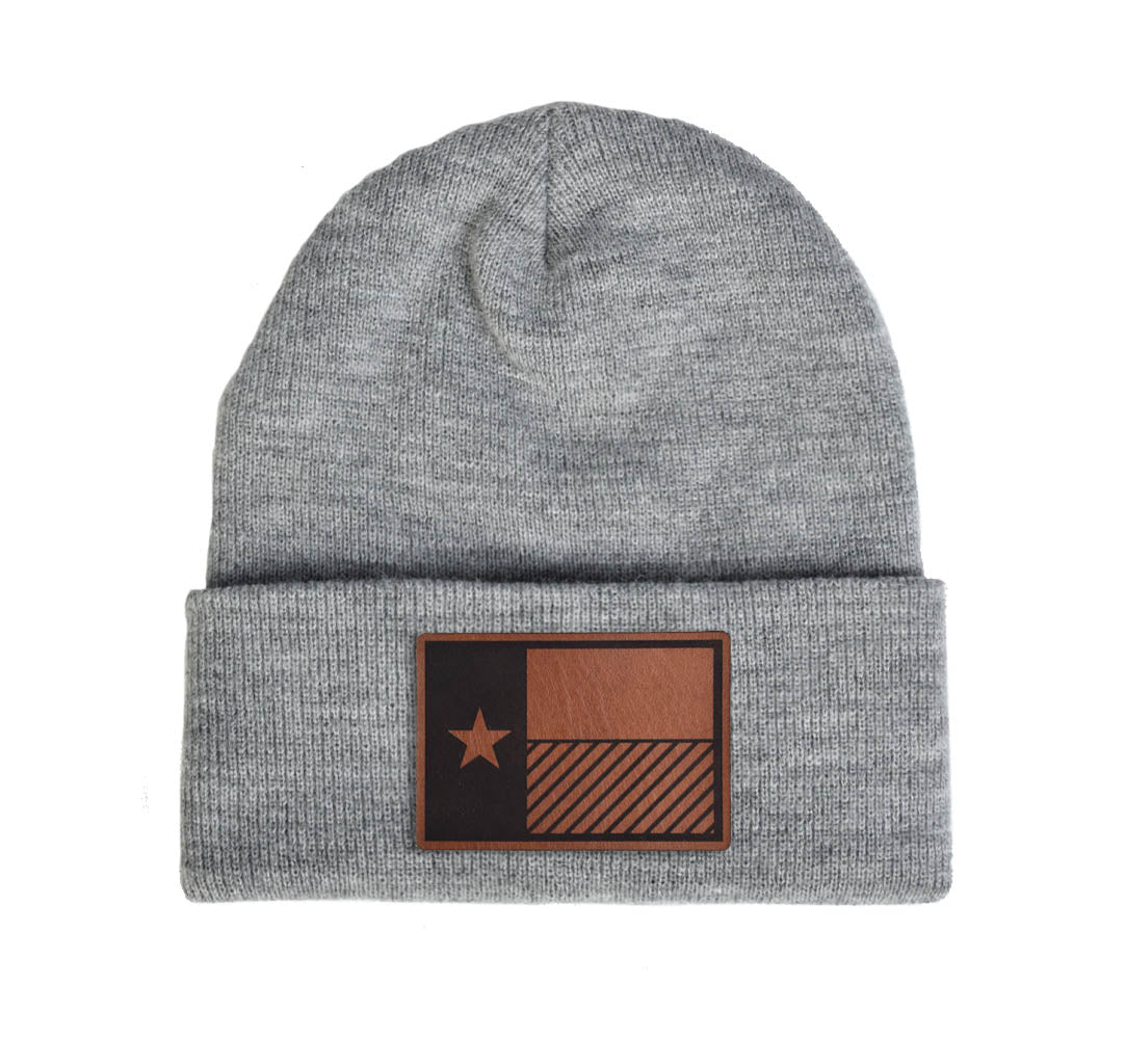 Texas Flag Diagonal Beanie w/ Cuff - OSFA - Beanie