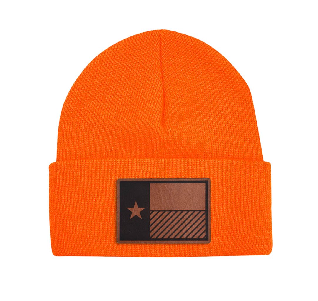 Texas Flag Diagonal Beanie w/ Cuff - OSFA - Beanie