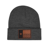 Texas Flag Honeycomb Beanie w/ Cuff - OSFA - Beanie