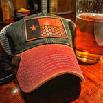 Texas Flag Legacy Dad Hat Honeycomb Pattern - OSFA - Headwear