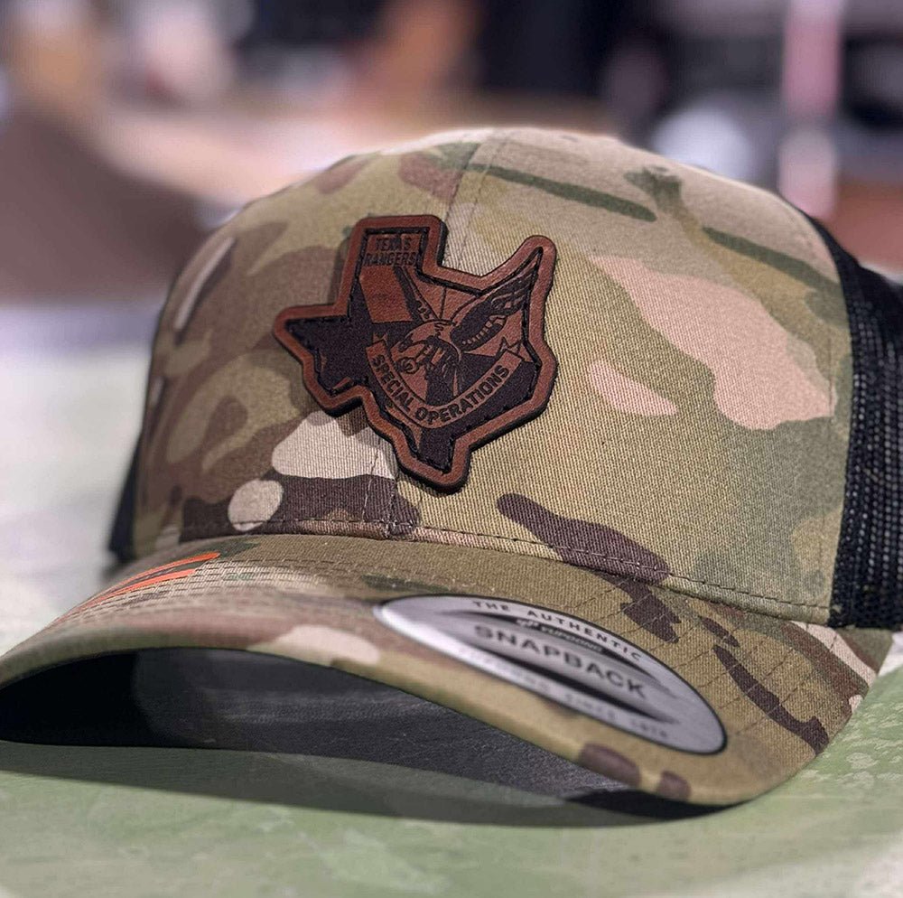 Texas Rangers SO Leather Patch Snapback - OSFA - Private Private Headwear