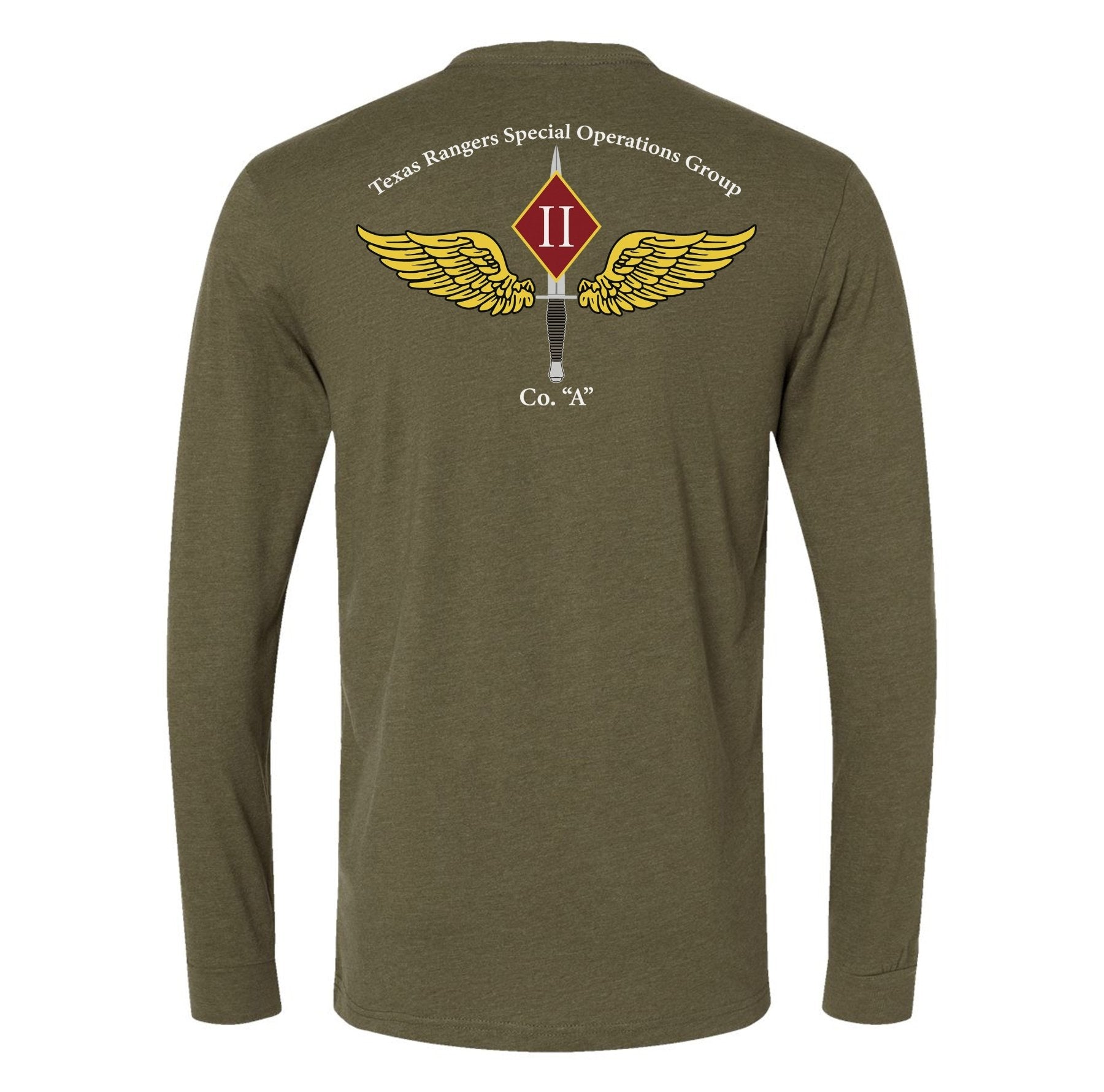 Texas Rangers SOG Co A Wings Long Sleeve - Small - Private Long Sleeve Shirt