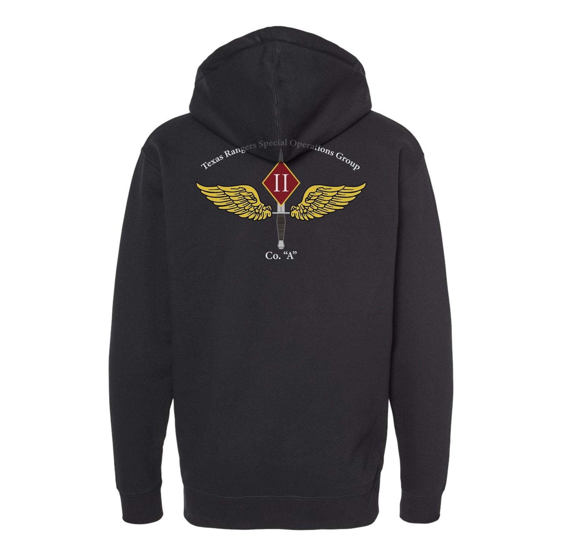 Texas Rangers SOG Co A Wings Zipper Hoodie - Small - Private Hoodie