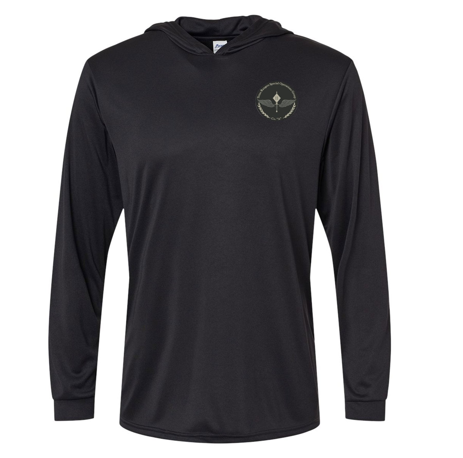 Texas SOG Team 2 SWAT Medics Performance Hooded Long Sleeve - Small - Private Performance Long Sleeve