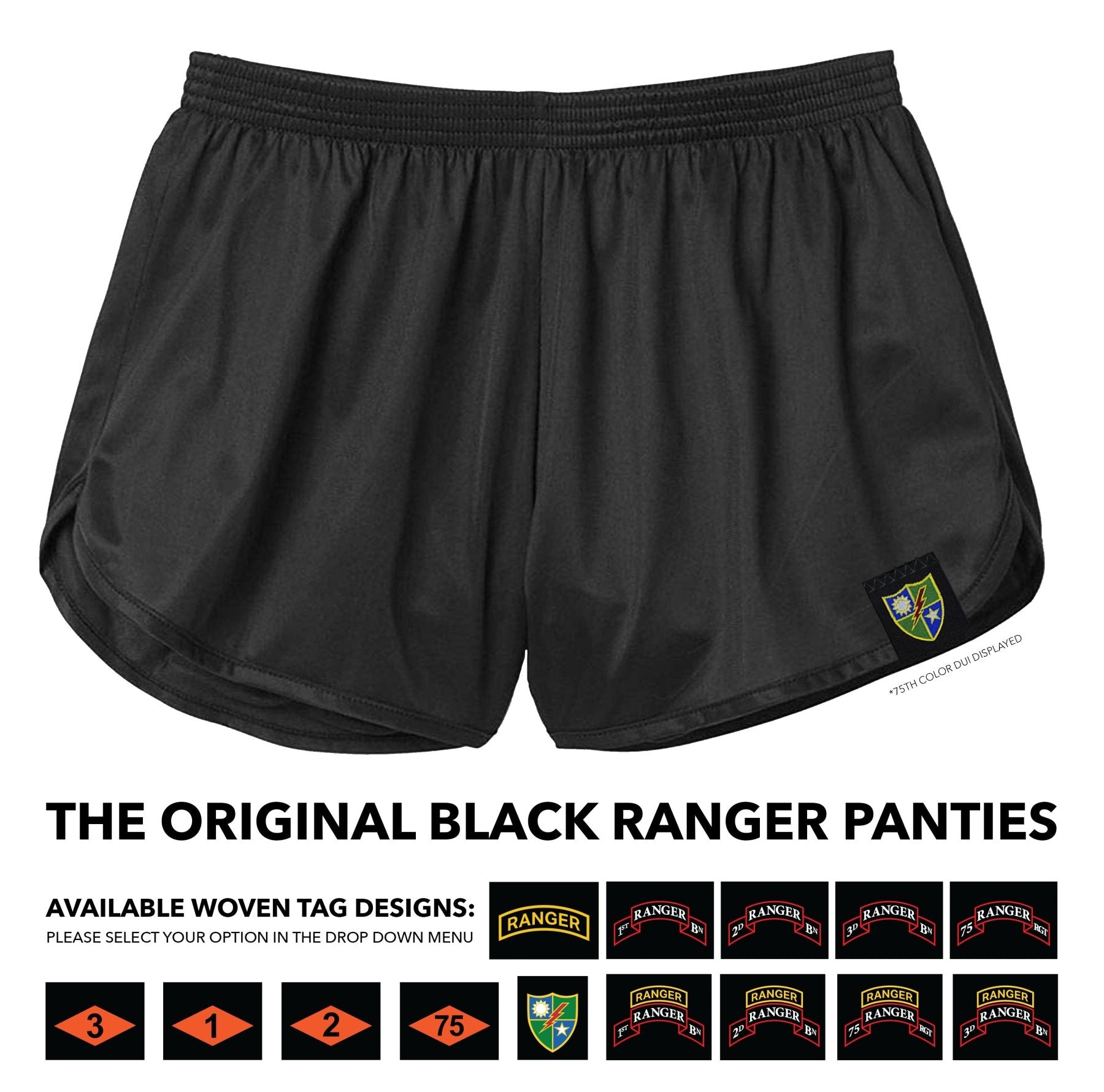 The Original Black Ranger Panties - Small - Silkies