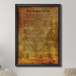 The Ranger Creed Canvas - 20" x 28" Canvas - Print