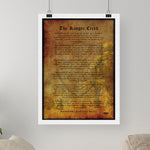 The Ranger Creed Canvas - Loose Canvas - Canvas