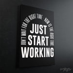 The Right Time Motivational Canvas - Stretched Canvas - Canvas