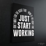 The Right Time Motivational Canvas - Stretched Canvas - Canvas