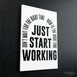 The Right Time Motivational Canvas - Stretched Canvas - Canvas