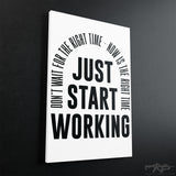 The Right Time Motivational Canvas - Stretched Canvas - Canvas