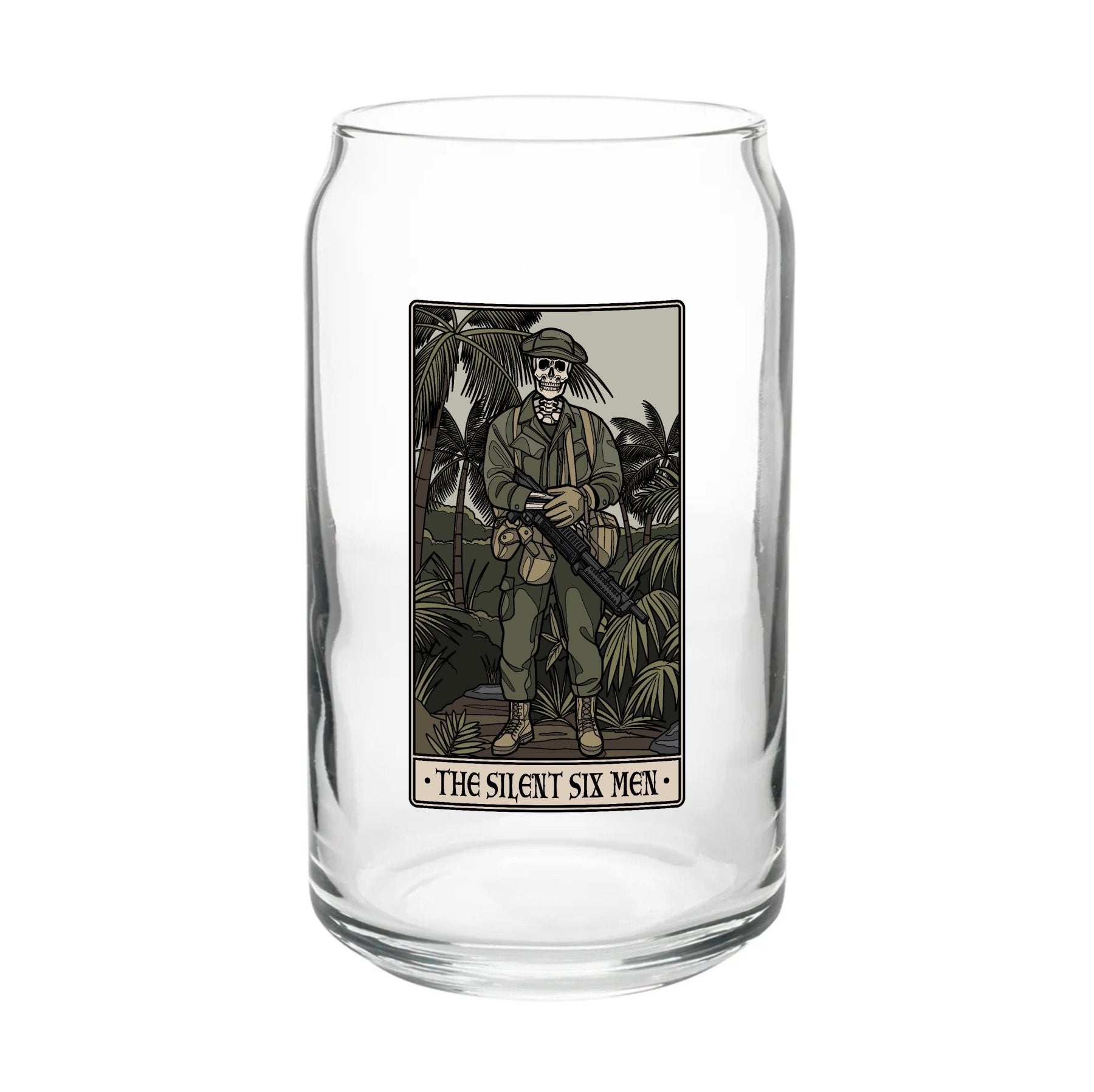 The Silent Six Beer Can Glass Set - 16oz - Glassware