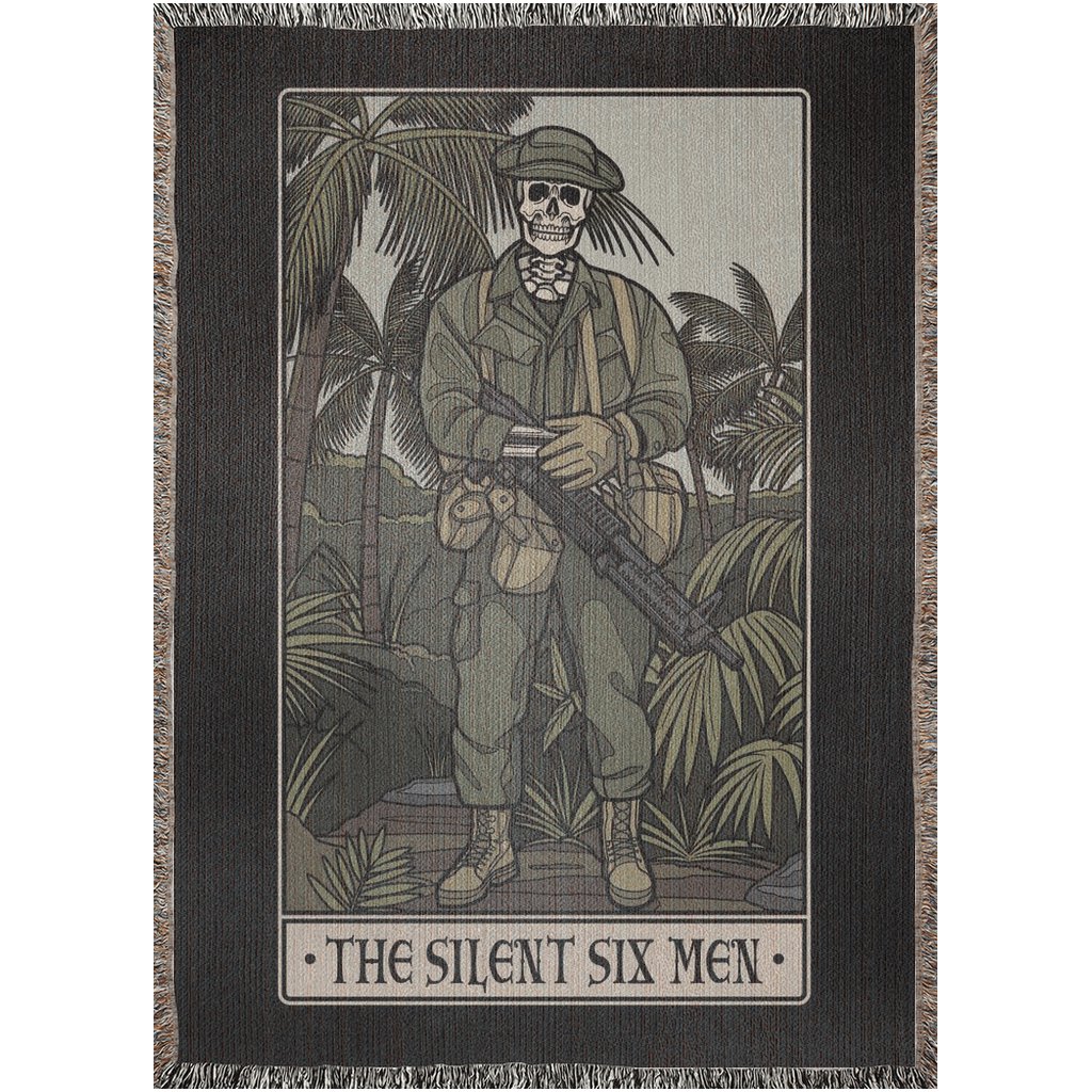 The Silent Six Men Woven Blanket - 52x37 inch - No Discount