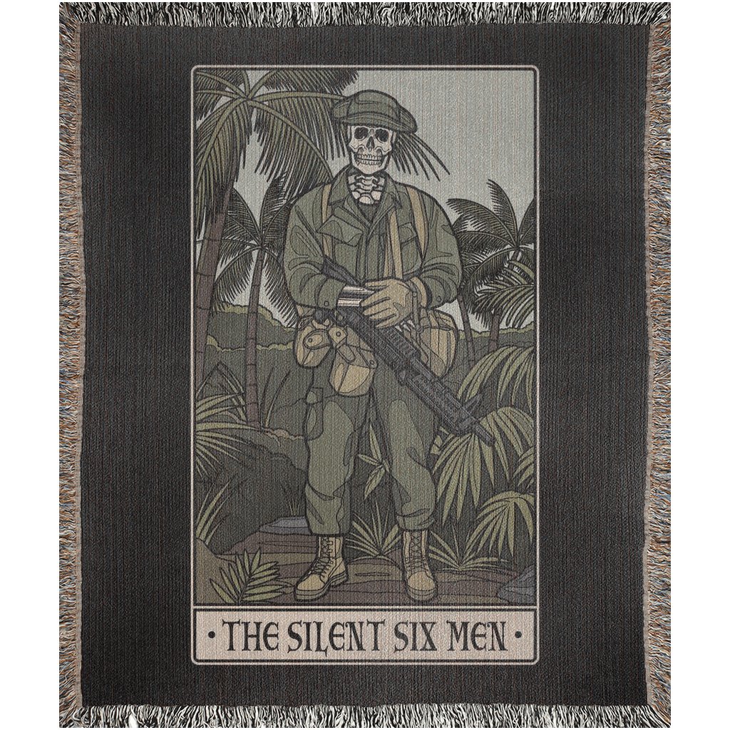 The Silent Six Men Woven Blanket - 50x60 inch - No Discount