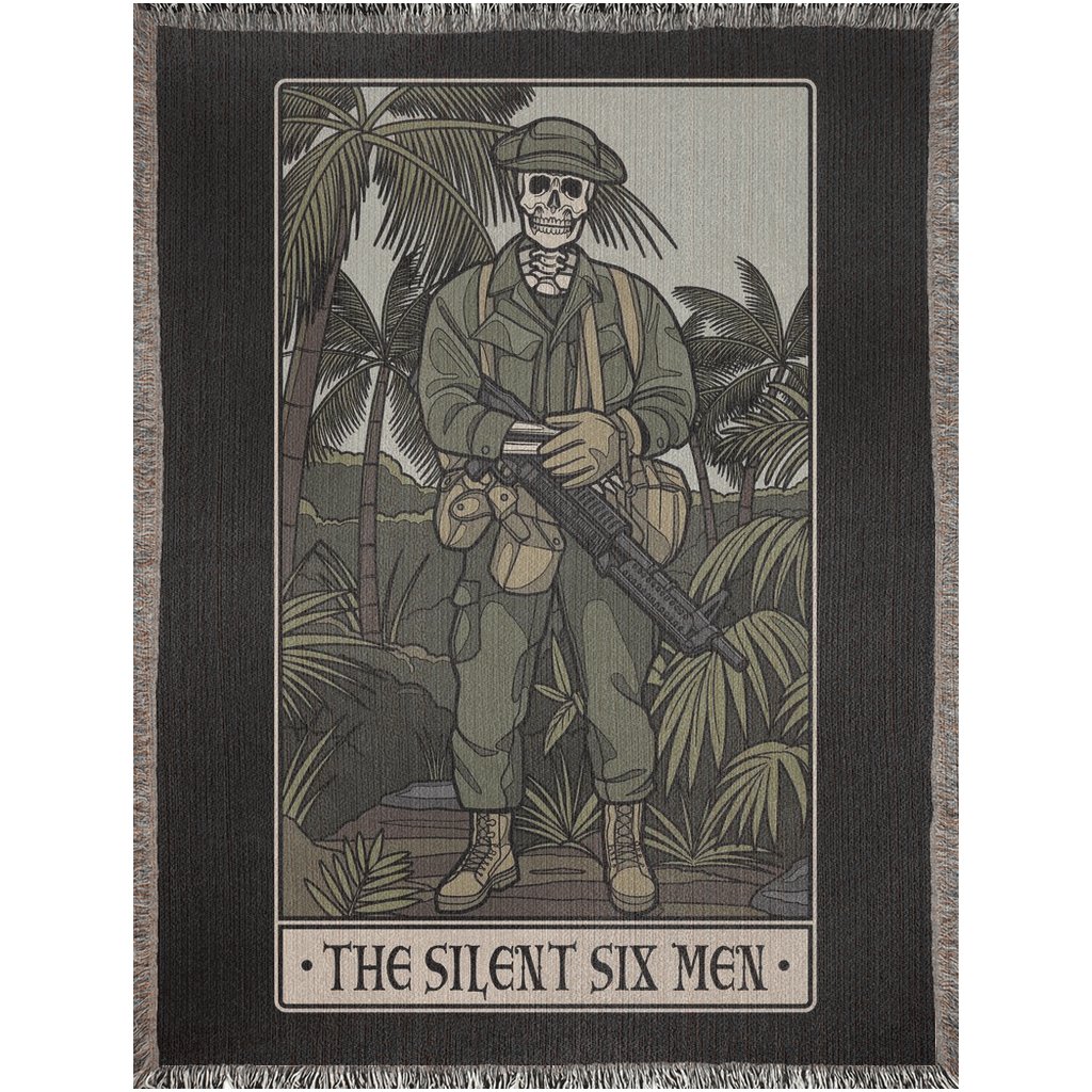 The Silent Six Men Woven Blanket - 60x80 inch - No Discount