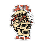 The Voices Sticker - 4" - Sticker