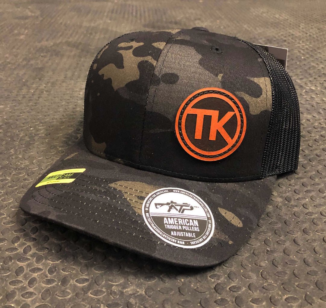 TK Circle Leather Snap Back - Black Multicam - TK