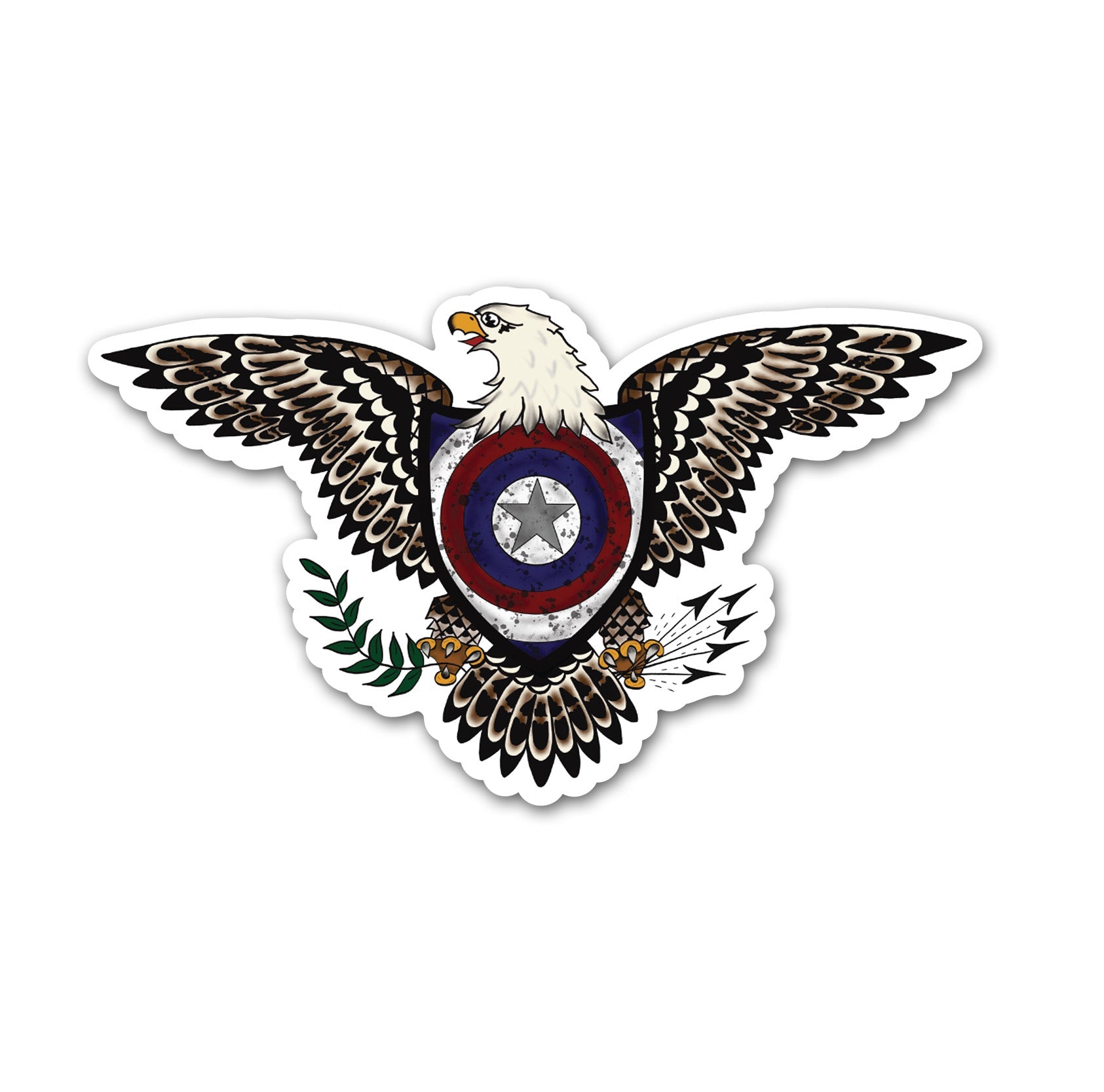 Traditional Eagle - America - Sticker - 4.5" - Sticker