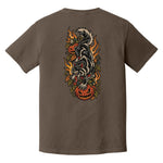 Traditional Halloween Wolf Heavyweight Tee - Small - Shirt