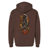 Traditional Halloween Wolf Hoodie - Small - Hoodie