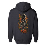 Traditional Halloween Wolf Hoodie - Small - Hoodie