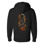 Traditional Halloween Wolf Hoodie - Small - Hoodie