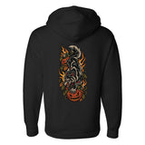 Traditional Halloween Wolf Hoodie - Small - Hoodie
