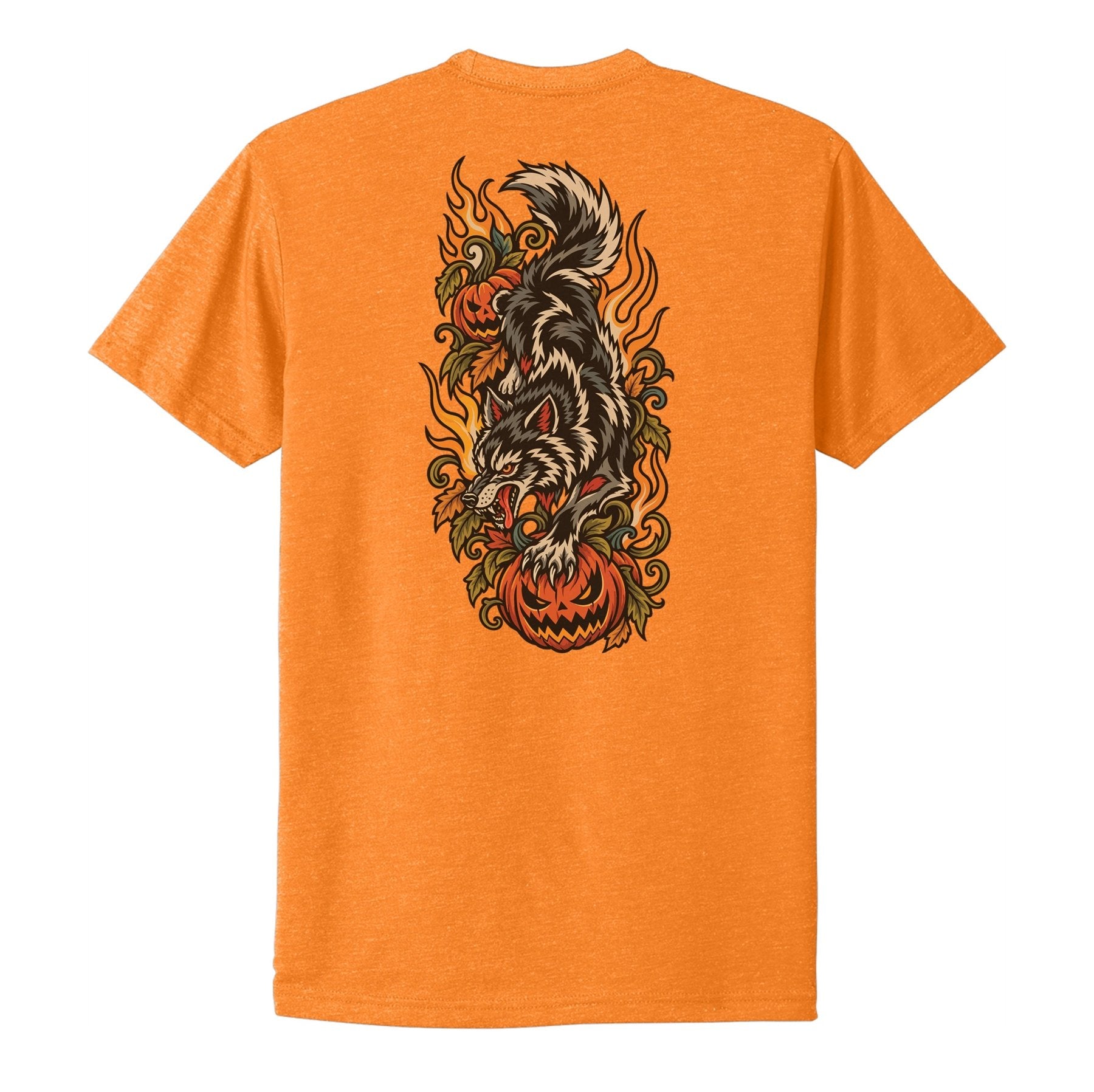 Traditional Halloween Wolf Tee - Small - Shirt