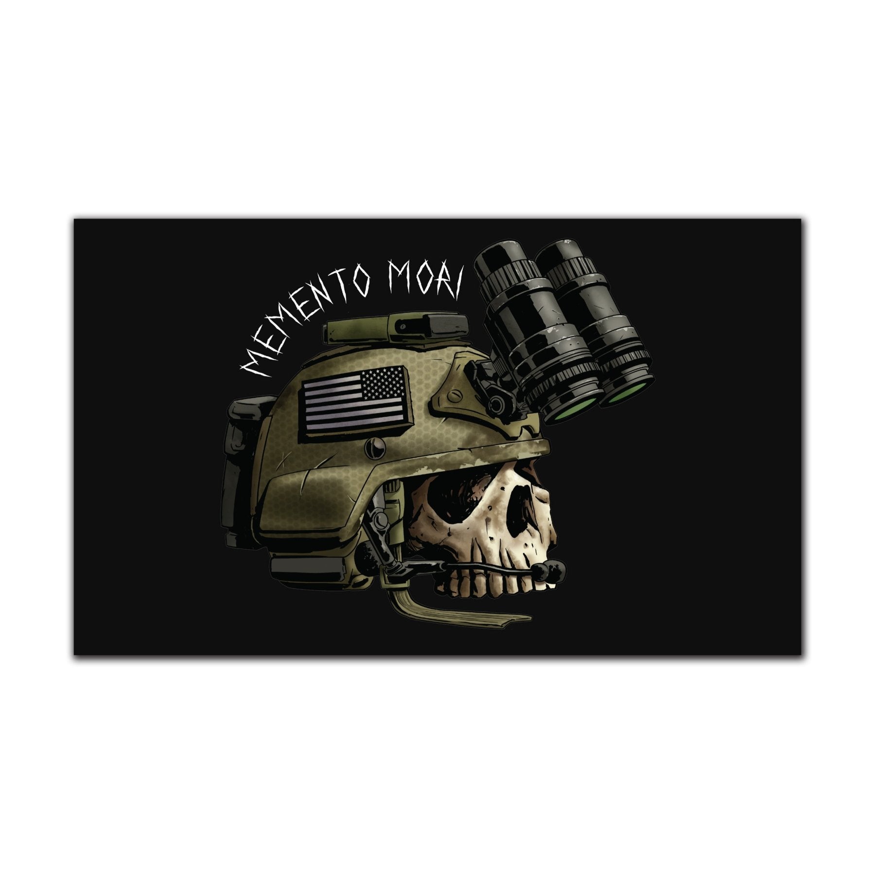 US MICH Skull Flag - 3' x 5' - Flag