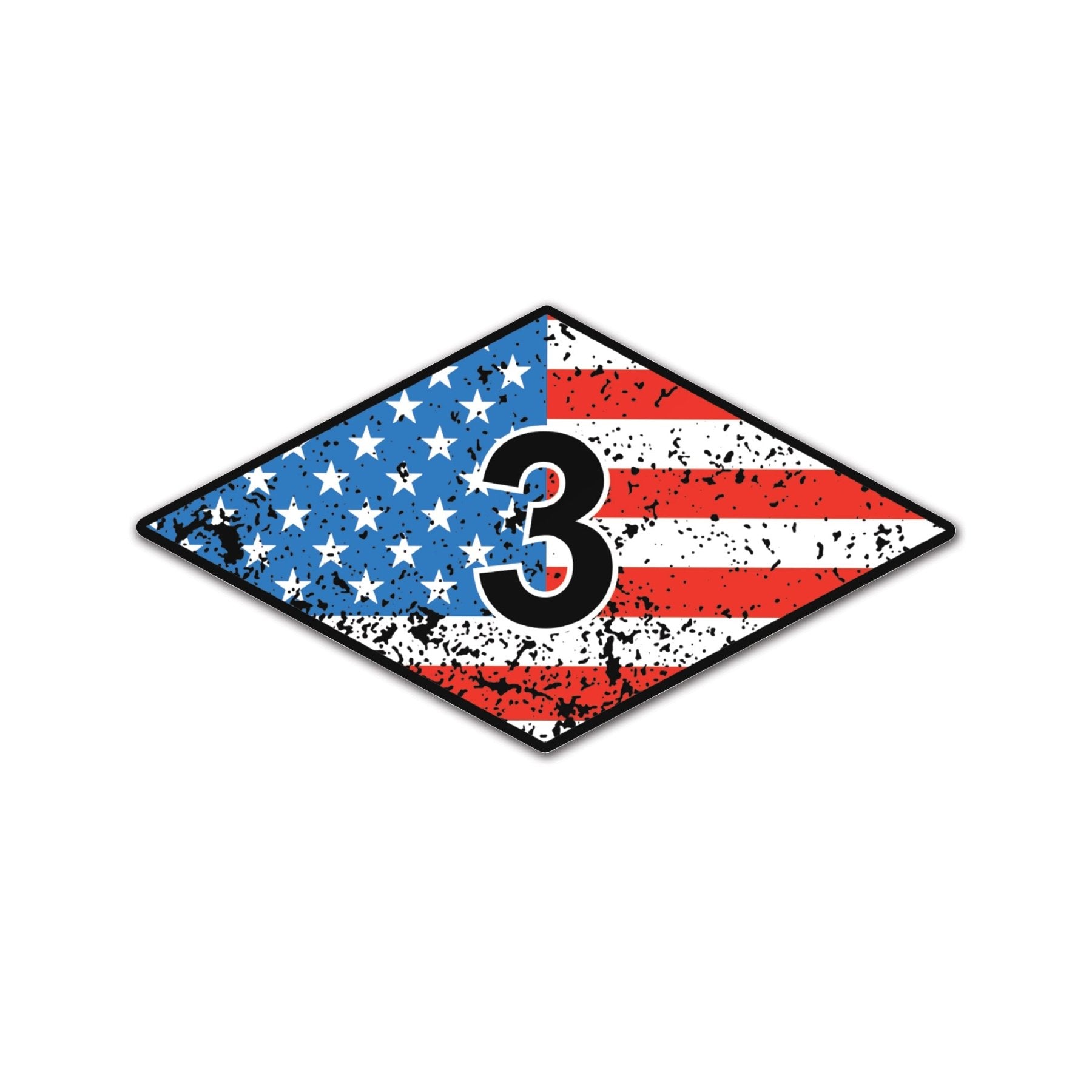 USA Ranger Batt Diamond Sticker - 4" - Sticker