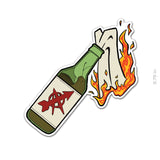 Vandals MOLOTOV Sticker - 3.75" - Private Sticker