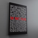 Do Not Fear Verses Canvas
