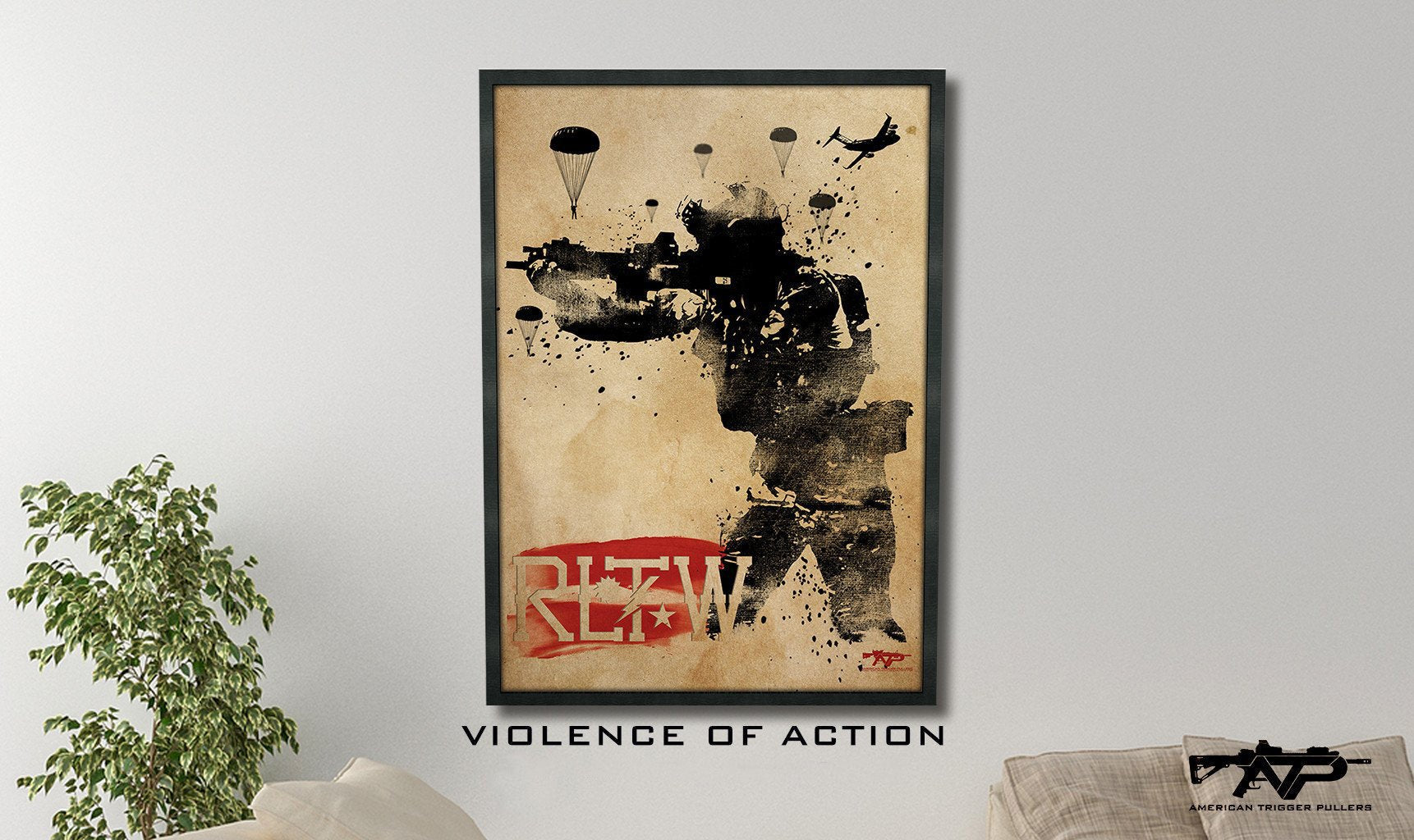 Violence of Action Canvas - 20" x 28" Canvas - Canvas