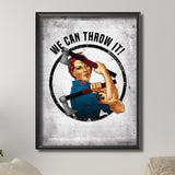 We Can Throw It Print - White - Print