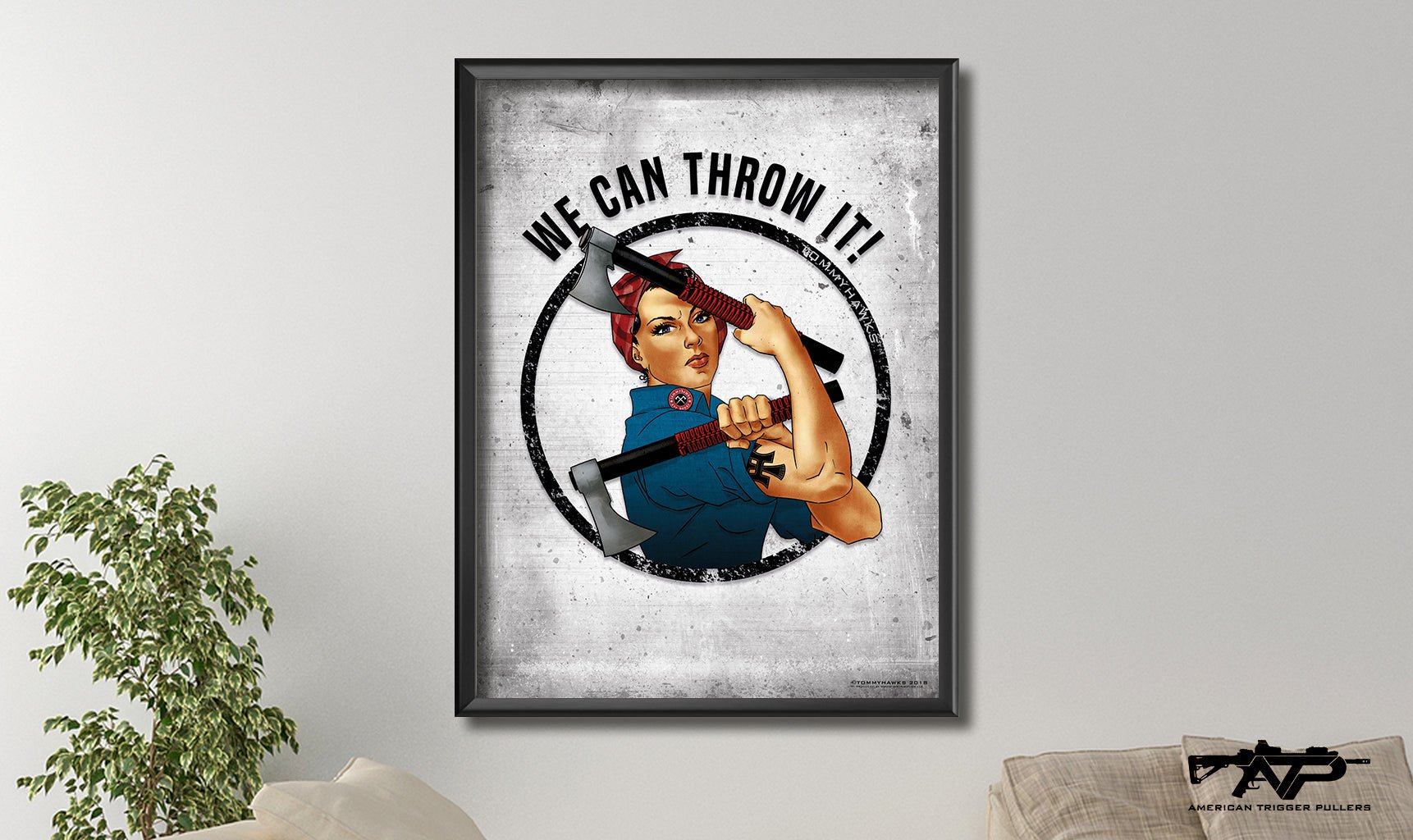 We Can Throw It Print - White - Print