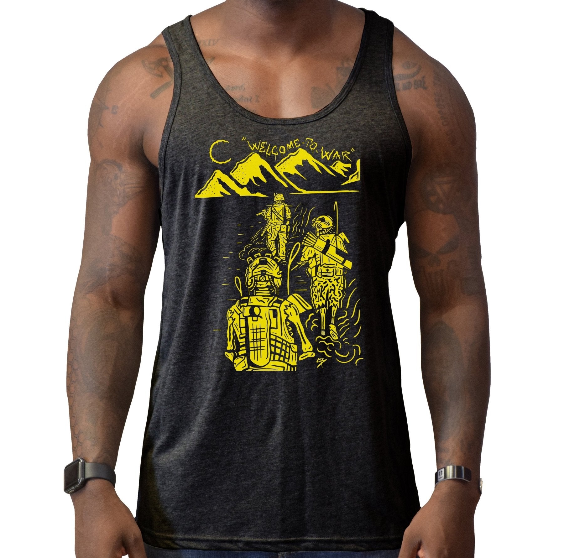 Welcome To War Men's Tank - Small - Tank