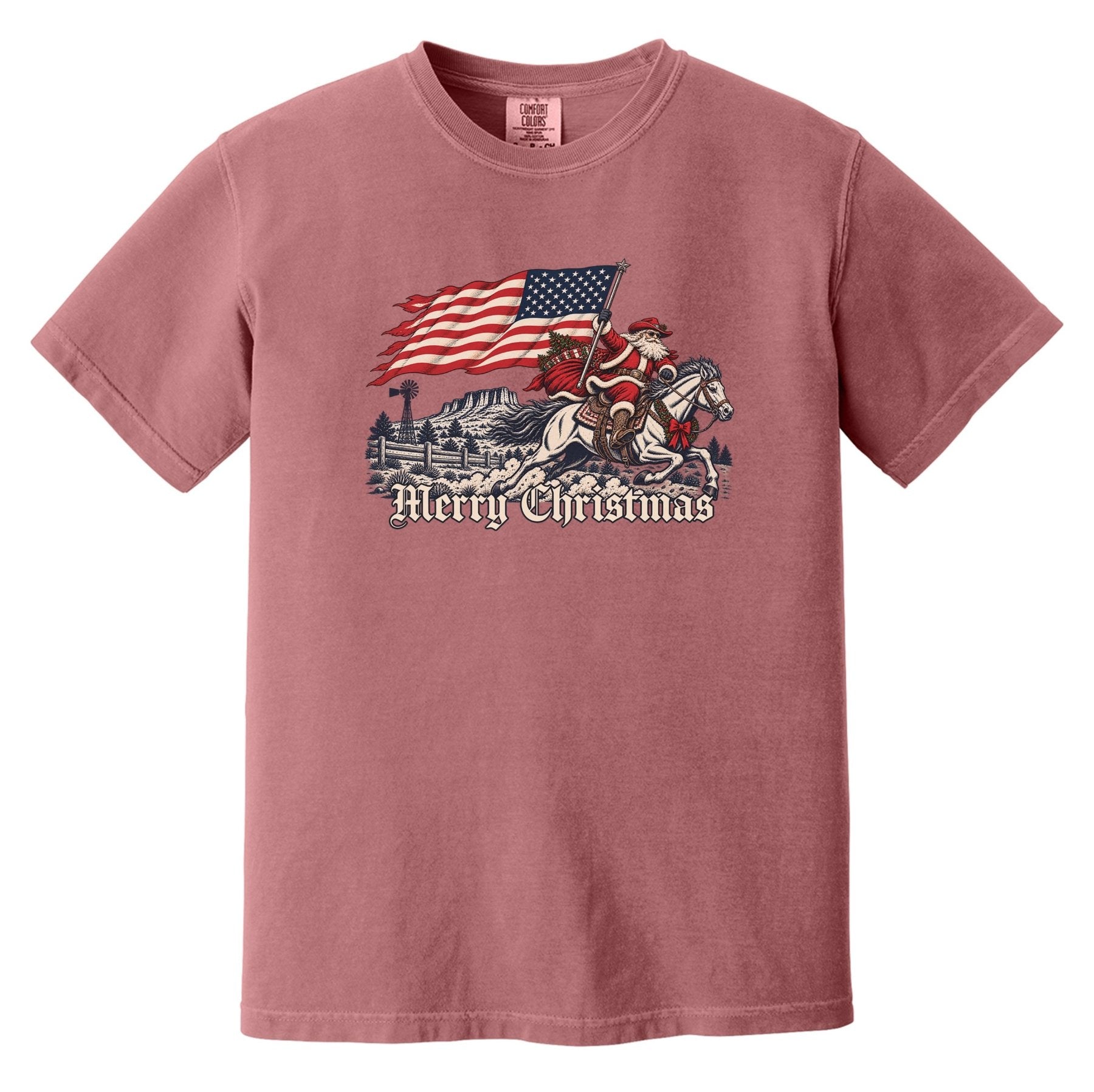 Western Santa Heavyweight Tee - Small - Shirt
