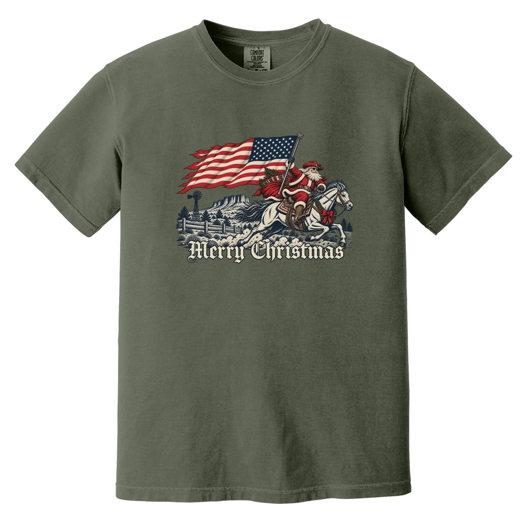 Western Santa Heavyweight Tee - Small - Shirt