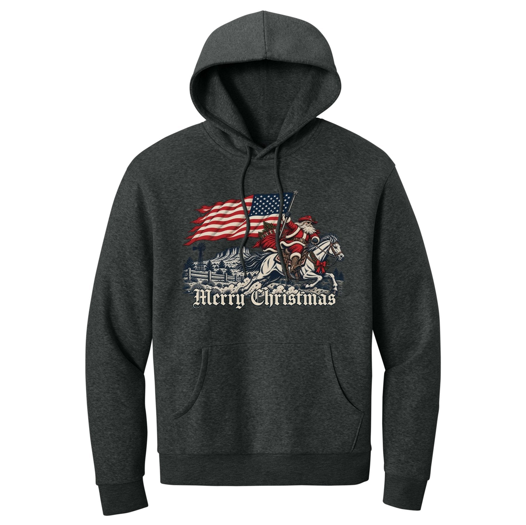 Western Santa Hoodie - Small - Hoodie