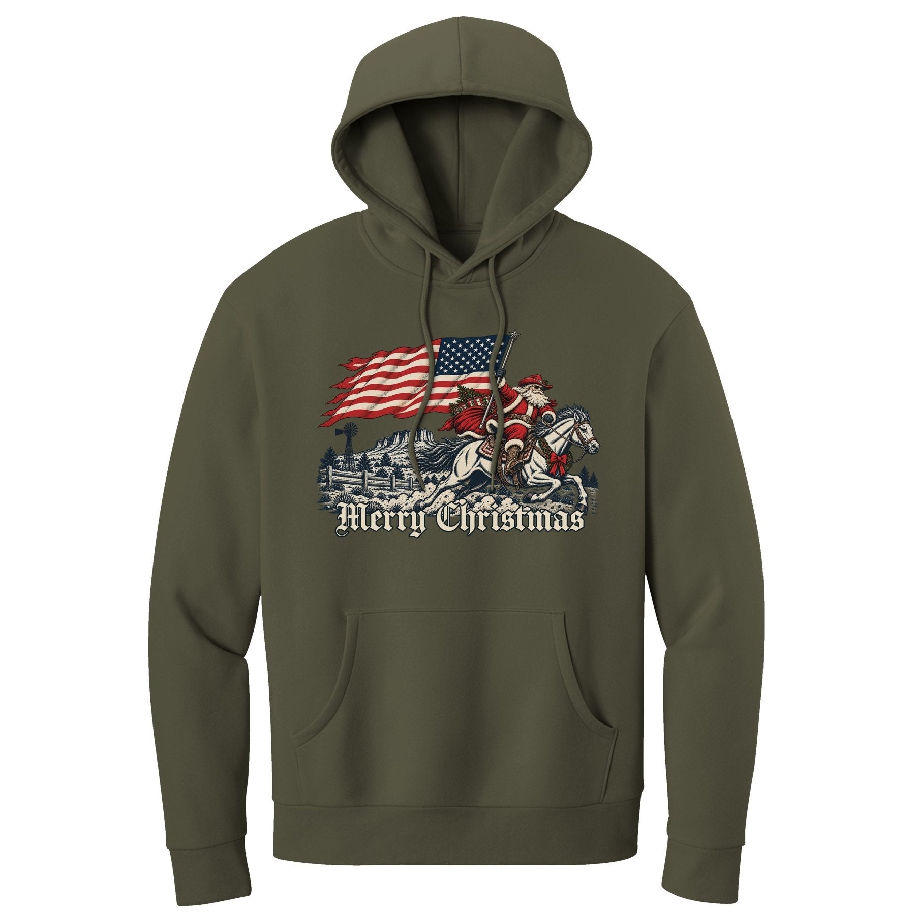 Western Santa Hoodie - Small - Hoodie