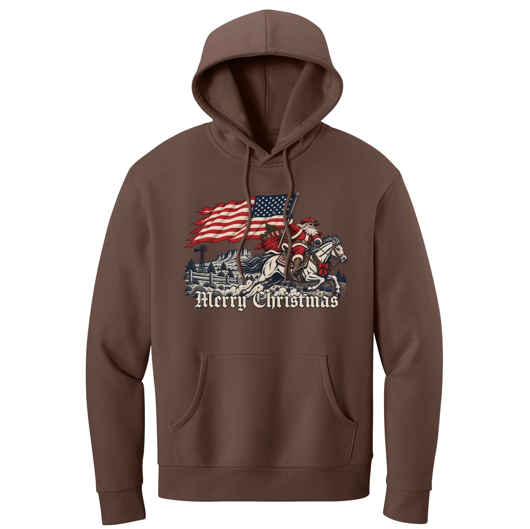 Western Santa Hoodie - Small - Hoodie