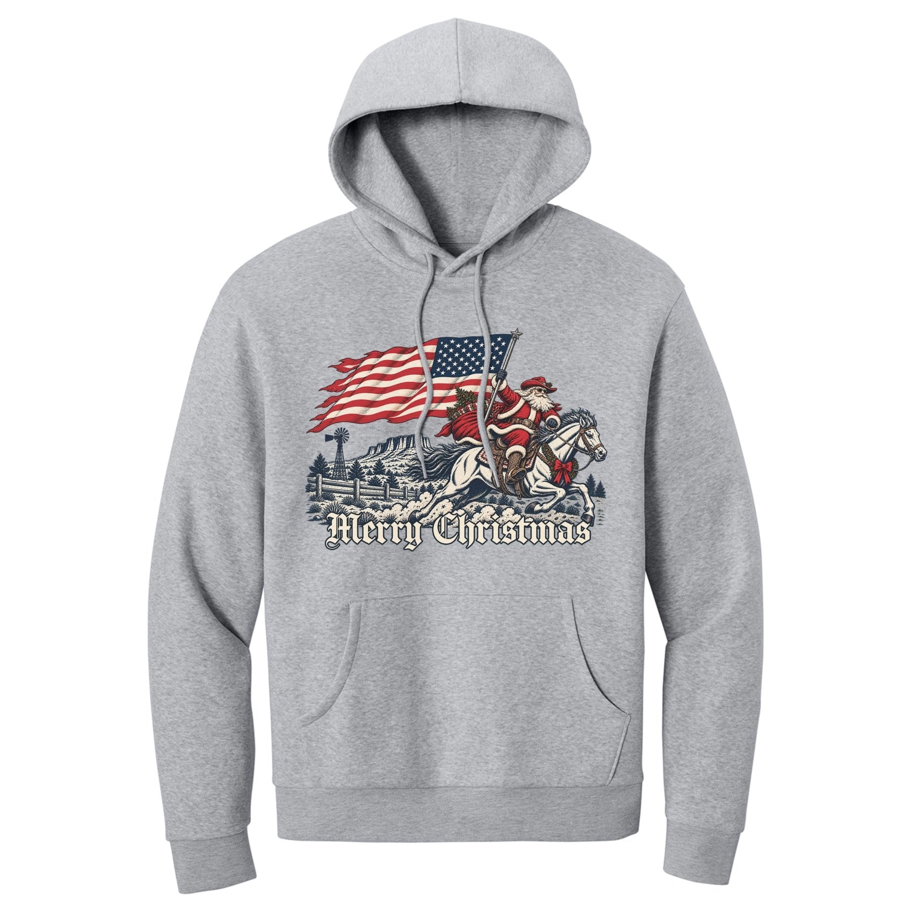 Western Santa Hoodie - Small - Hoodie