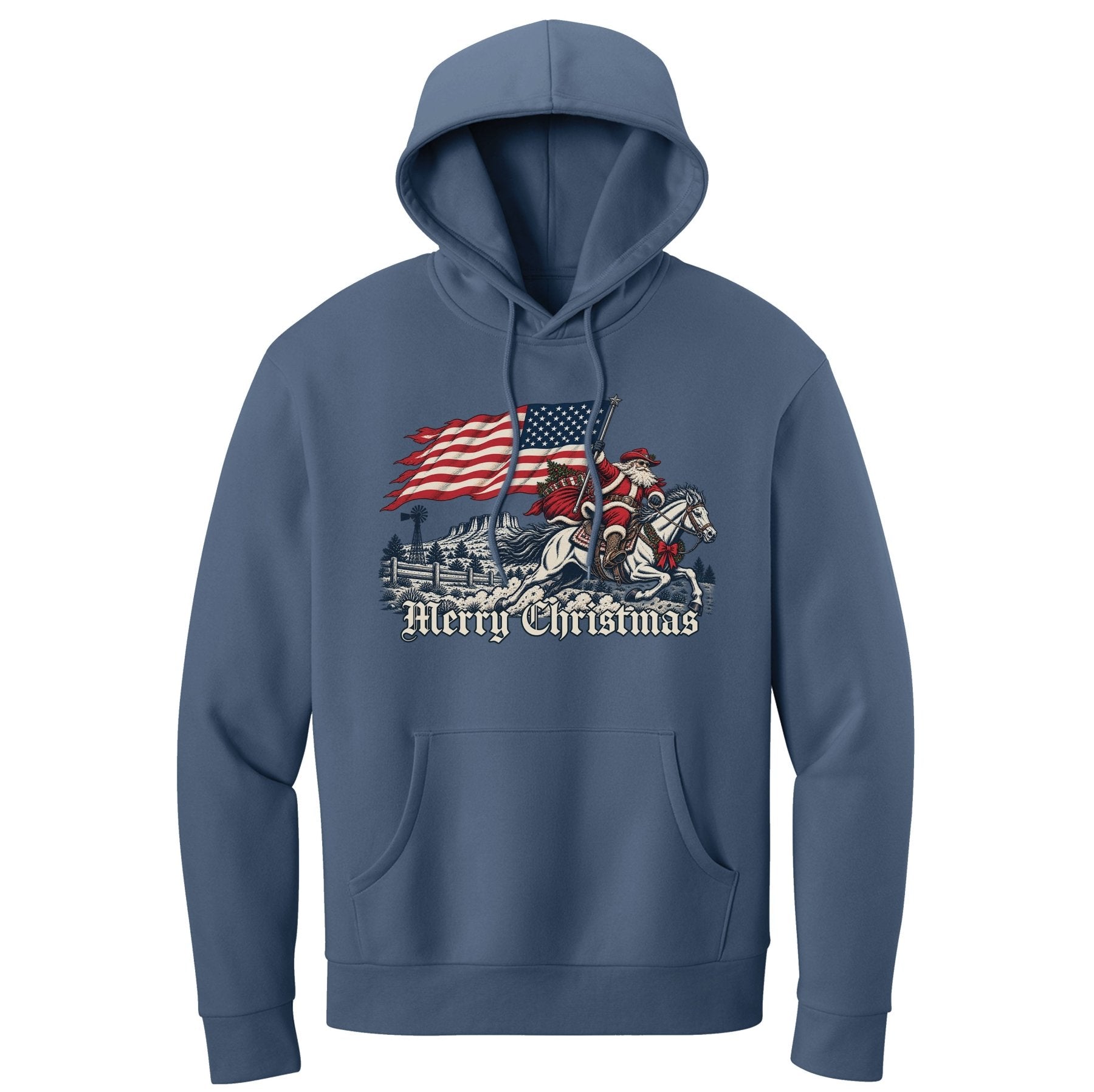 Western Santa Hoodie - Small - Hoodie