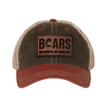 Wild Boars Leather Dad Cap - OSFM - Headwear