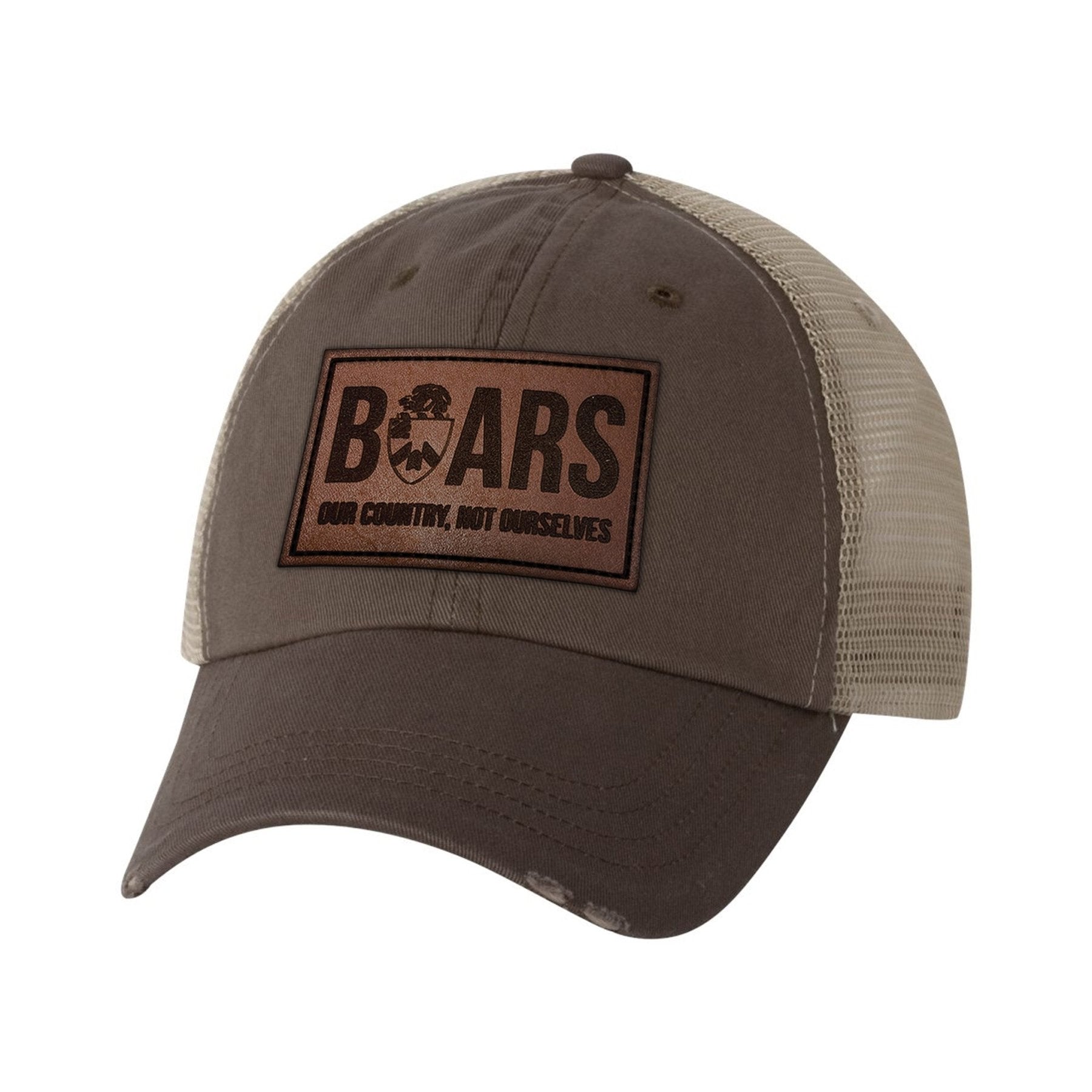 Wild Boars Leather Dad Cap - OSFM - Headwear