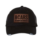 Wild Boars Leather Dad Cap - OSFM - Headwear