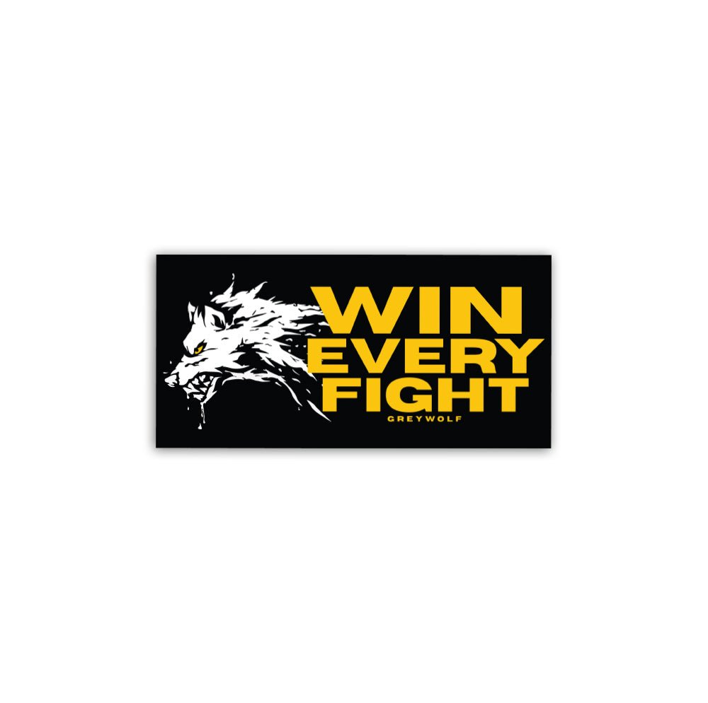 Win Every Fight Greywolf 3ABCT Sticker - 5" x 3" - Private Sticker