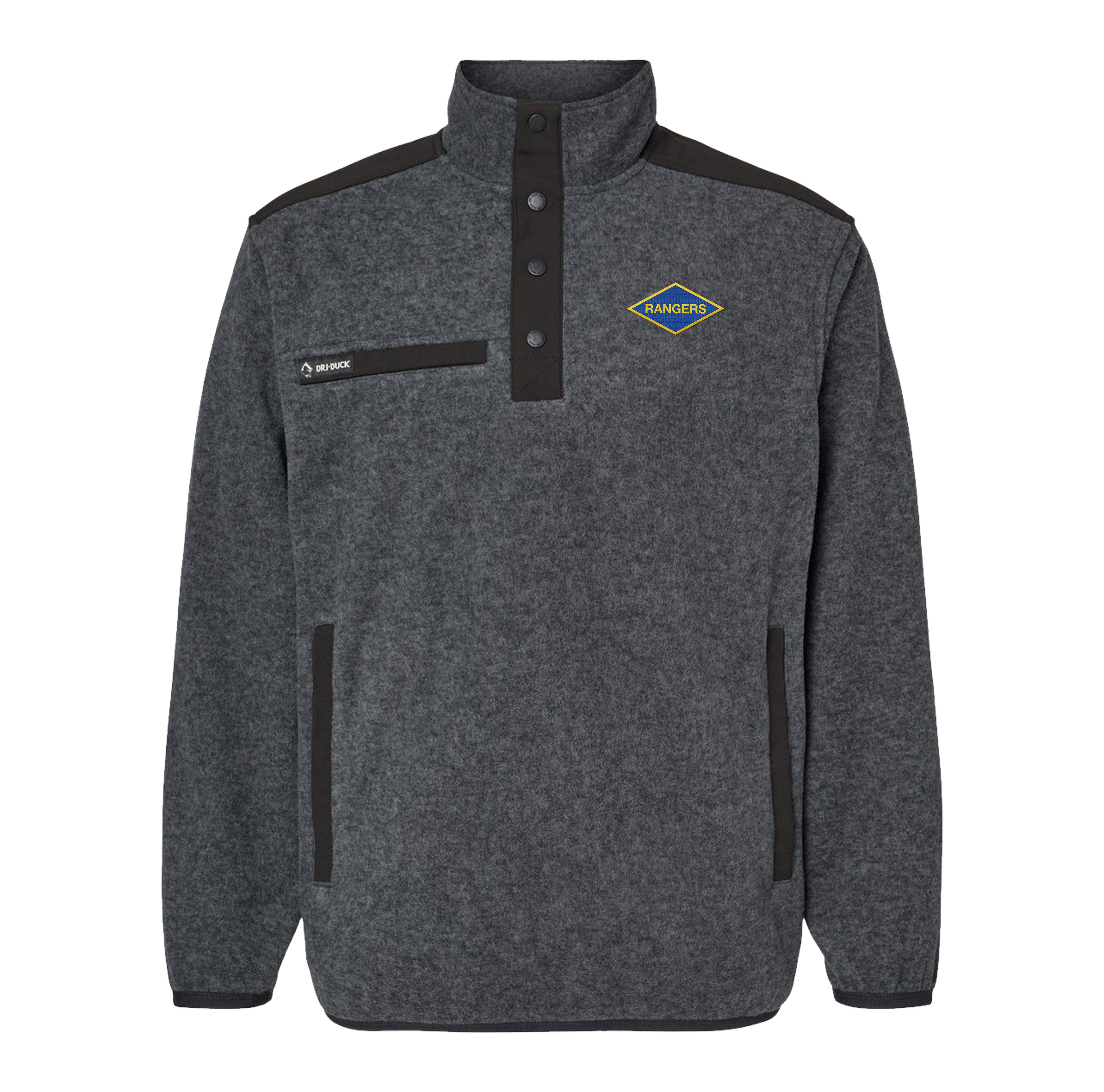 WWII Ranger Diamond Embroidered Melange Fleece Pullover – American ...